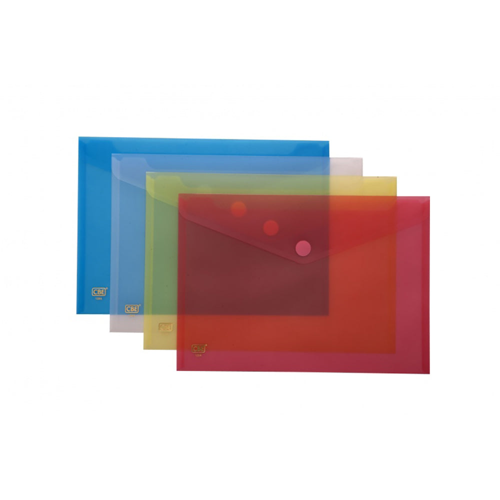 CBE Document Holder 128A A4 w/Velcro 5Cols Yellow