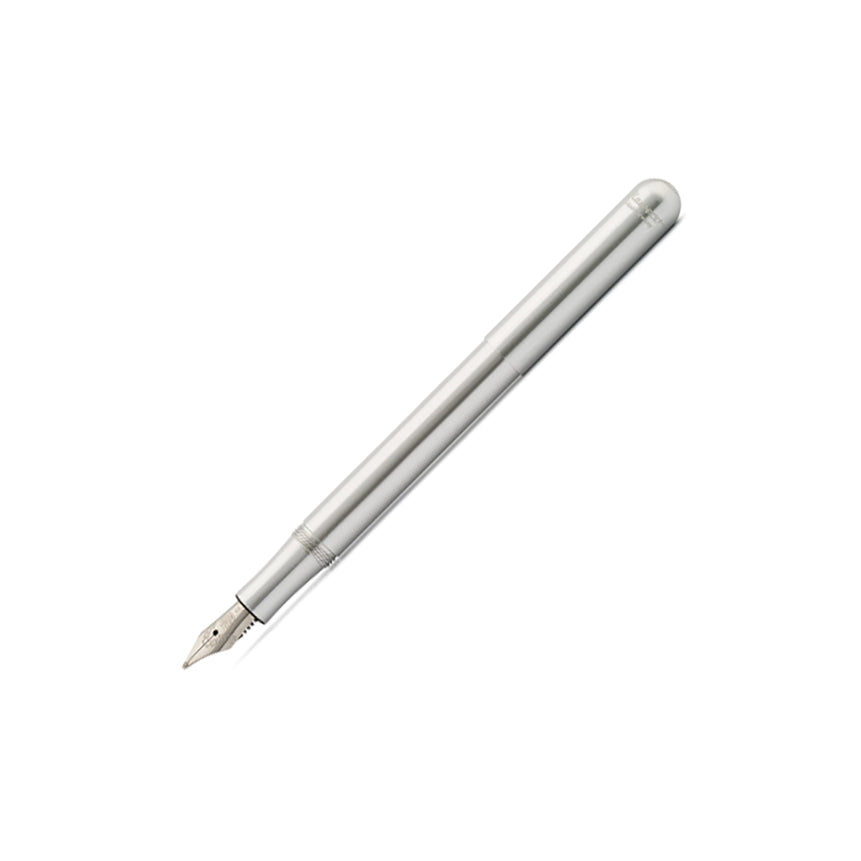 KAWECO Liliput Aluminium Silver Fountain Pen-Medium Default Title