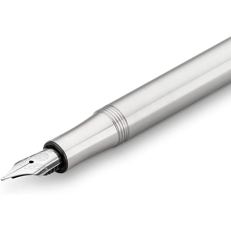 KAWECO Liliput Aluminium Silver Fountain Pen-Medium Default Title