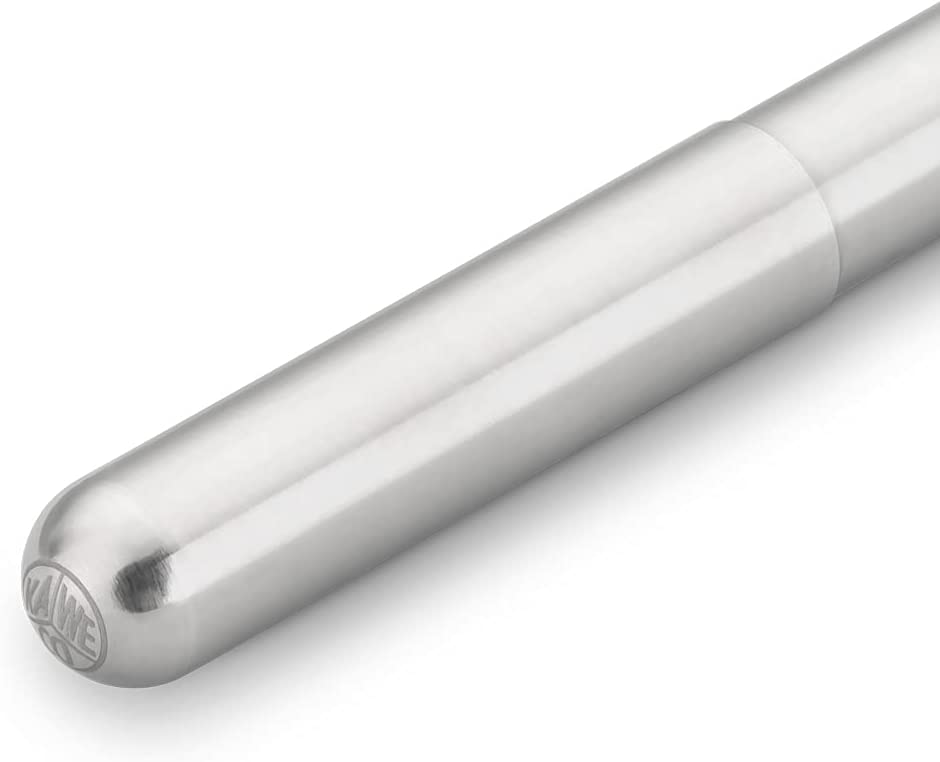 KAWECO Liliput Aluminium Silver Fountain Pen-Medium Default Title