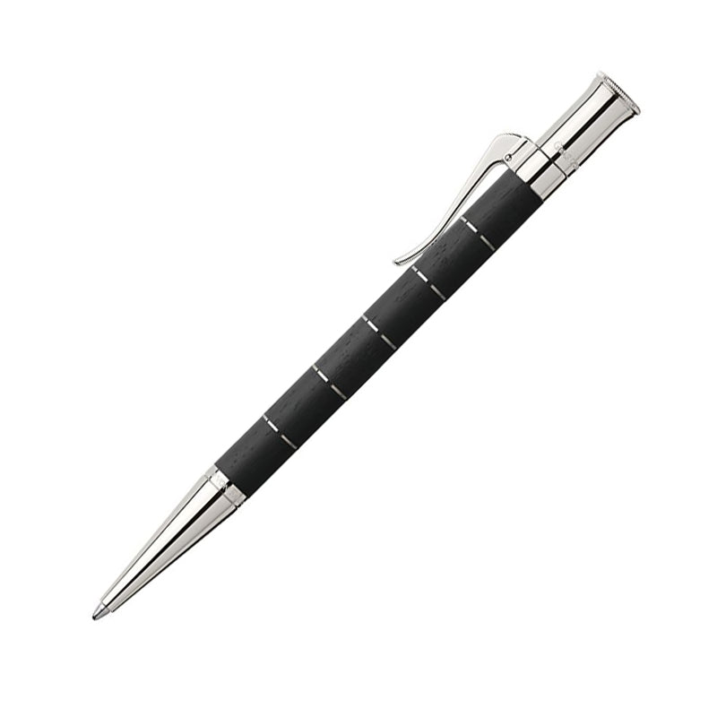 GRAF VON FABER CASTELL Anello Ebony Platinum Ball Pen