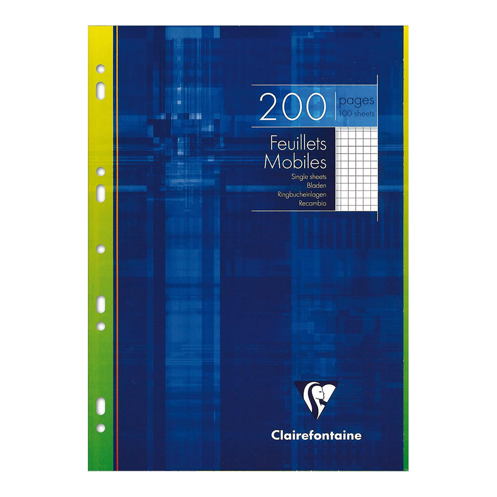 CLAIREFONTAINE Folder of 100 Single Sheets 21x29.7cm 5x5 Sq