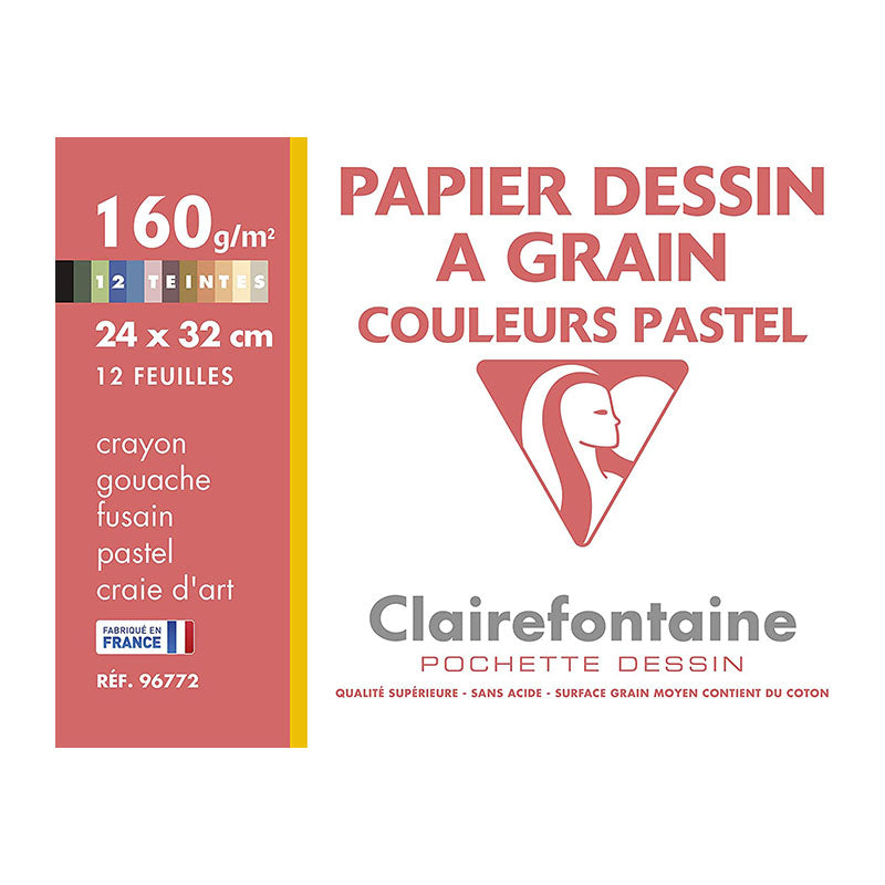 CLAIREFONTAINE Etival Drawing Paper 24x32 160g 20s Pastel Default Title