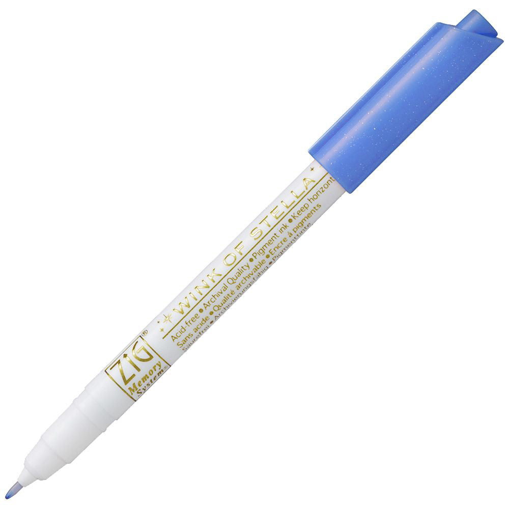 ZIG Wink Of Stella Pen 0.8mm 030 Glitter Blue