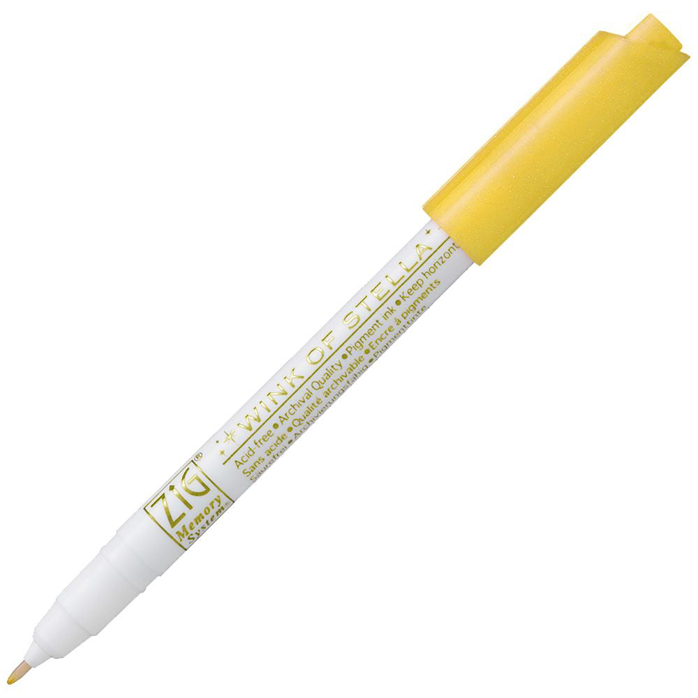 ZIG Wink Of Stella Pen 0.8mm 050 Glitter Yellow