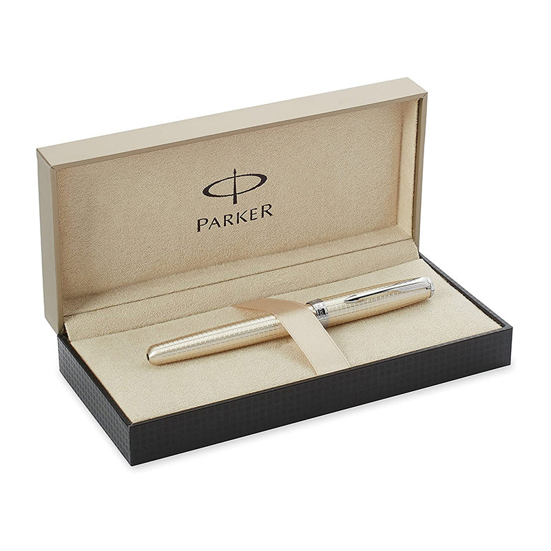 PARKER Sonnet Sterling Silver with Chrome Trim Roller Ball