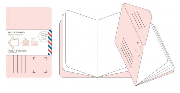 MOLESKINE Postal Notebook P Peach Pink
