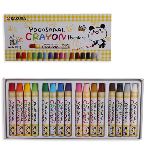 SAKURA Yogosanai Crayon 16 Color Set