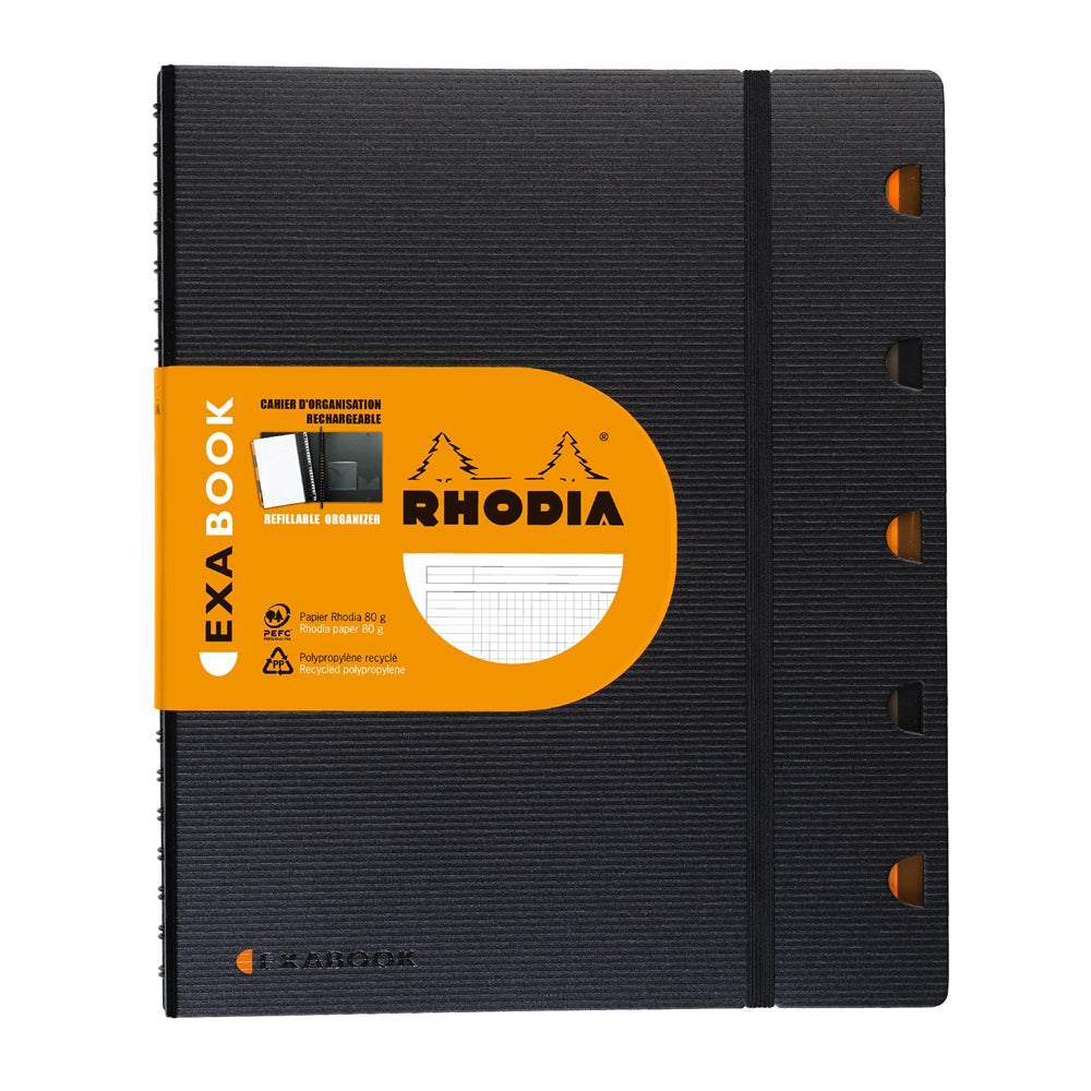 RHODIActive Exabook A4+ 225x297mm 5x5 Sq Black Default Title