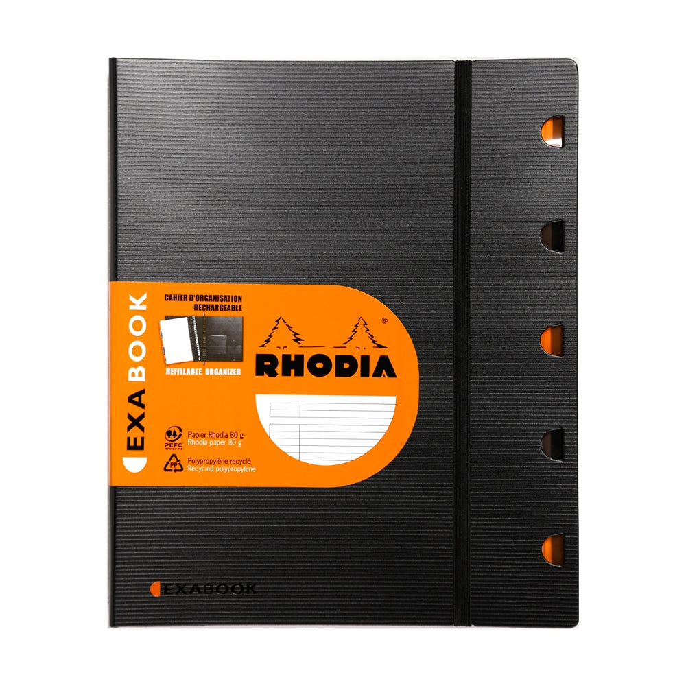 RHODIActive Exabook A4+ 225x297mm Lined Black Default Title