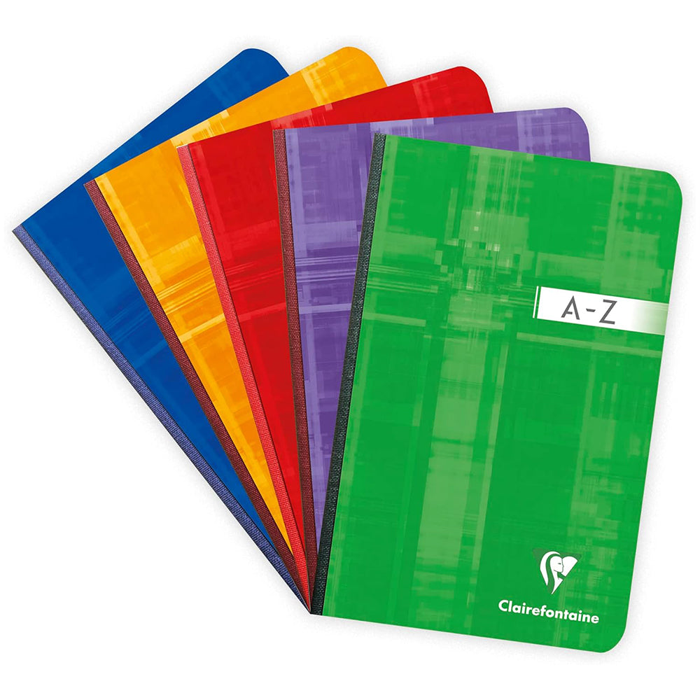 CLAIREFONTAINE Cbound Indexed Book 11x17cm 96s 5x5 Sq Assorted