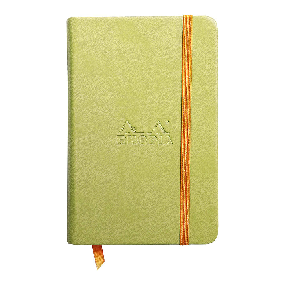 RHODIArama Webnotebook A6 Ivory Lined Hardcover-Anise Green