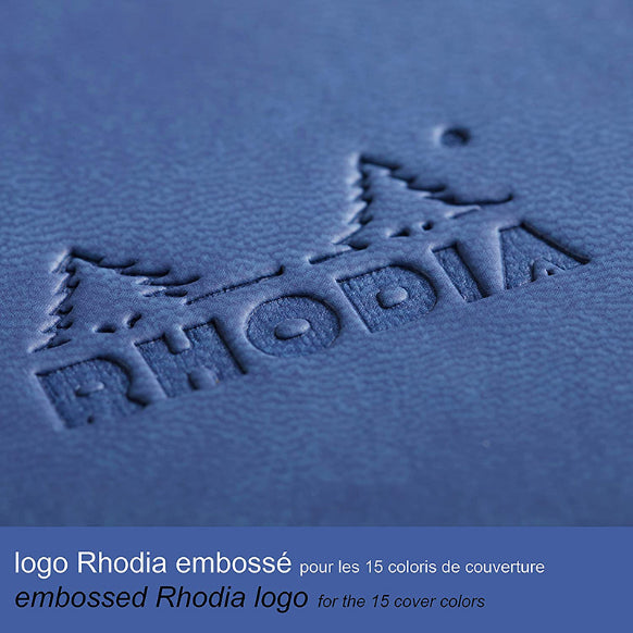 RHODIArama Webnotebook A5 Ivory Lined Hardcover-Sapphire Blue Default Title