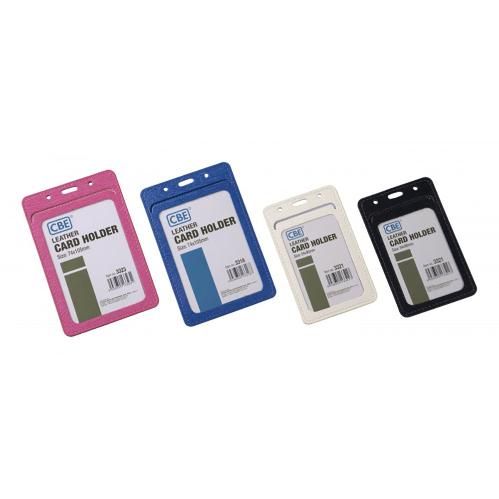 CBE Leather Card Holder 3323 2-side V 74x105mm 5C