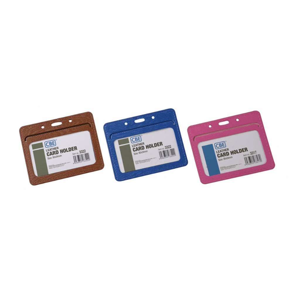CBE Leather Card Holder 3322 2-side H 90x54mm 5C
