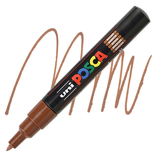 UNI POSCA Marker Extra Fine 0.7mm Brown