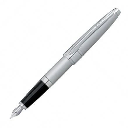 CROSS Apogee Brushed Chrome Fountain Pen-M