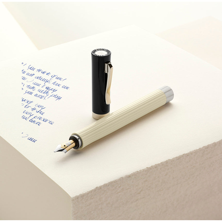 GRAF VON FABER CASTELL Intuition Ribbed Ivory Fountain Pen-Fine Default Title