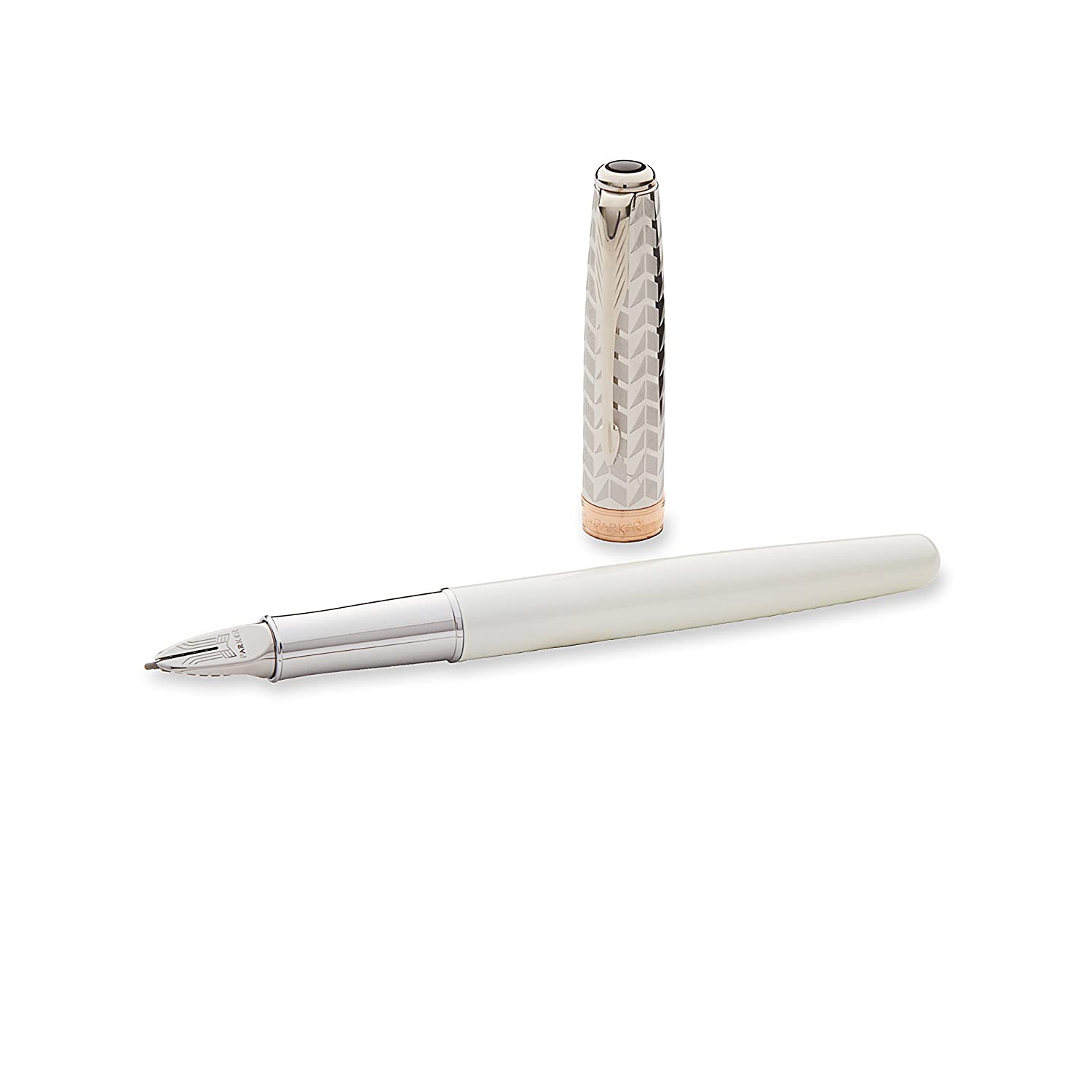 PARKER Sonnet 5th Technology Pen Pearl Laquer with Chrome Trim