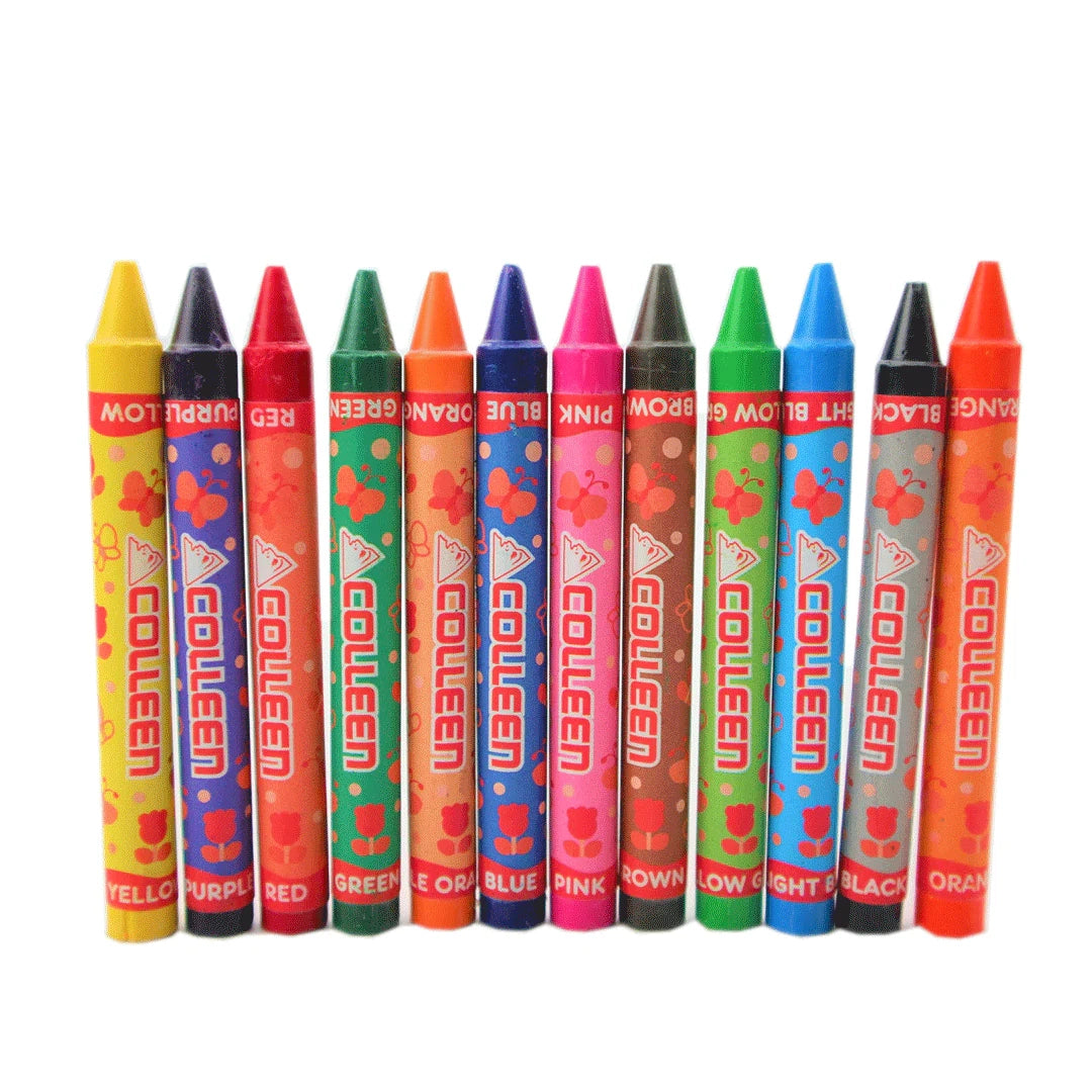 COLLEEN Wax Crayon Jumbo Rd JC-12 12 Cols