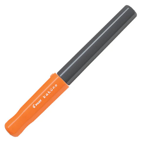 PILOT Kakuno Fountain Pen-Fine Orange/Black