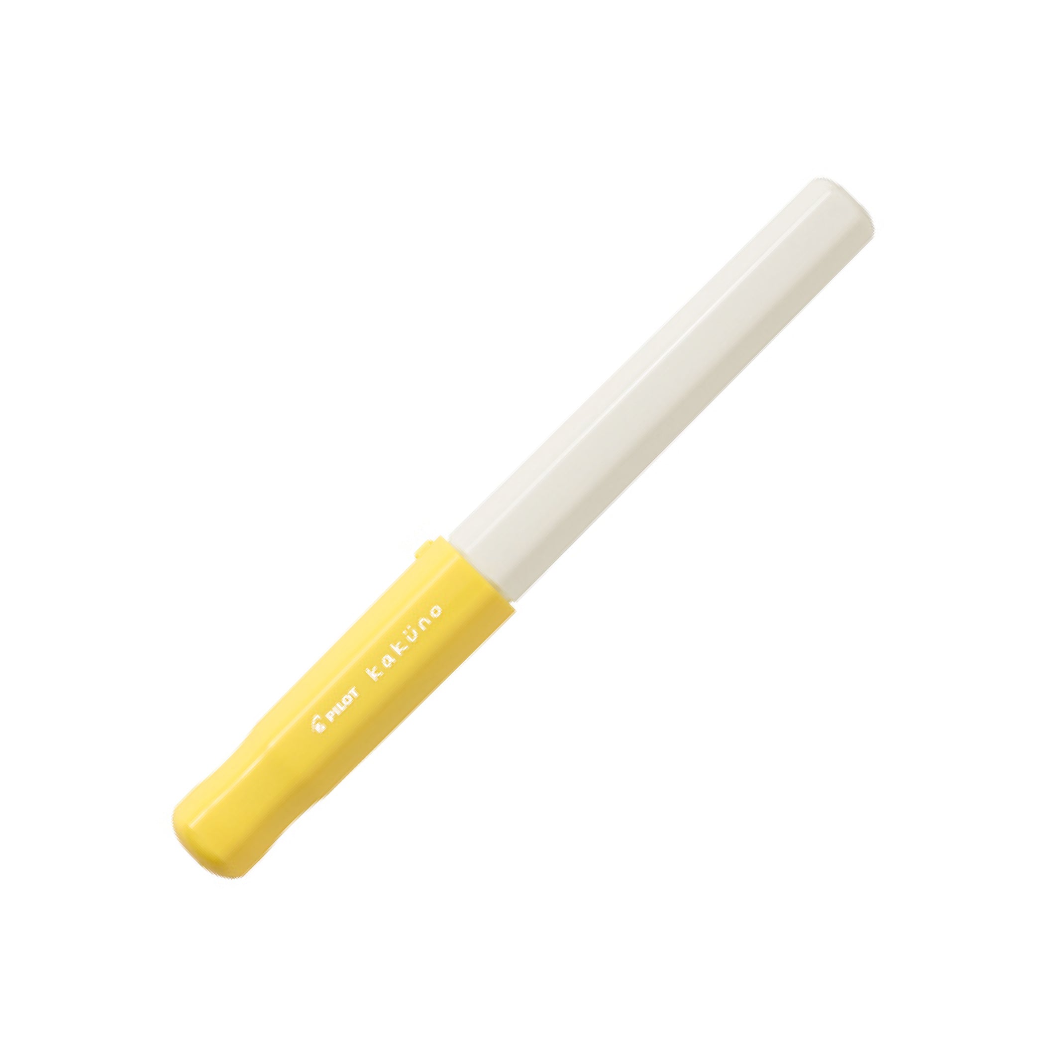 PILOT Kakuno Fountain Pen-Fine Soft Yellow/White