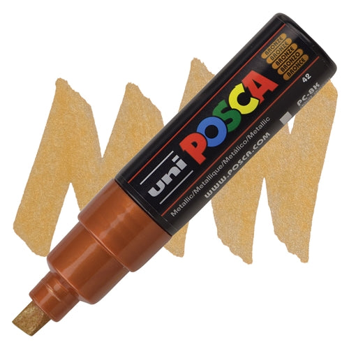 UNI POSCA Marker Broad Tip 8mm Bronze