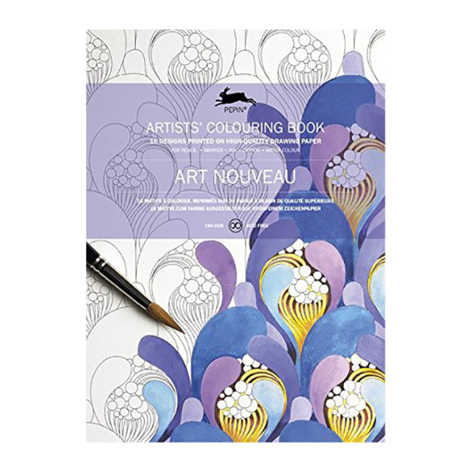 PEPIN Artists' Colouring Book Art Noveau