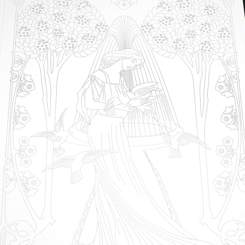 PEPIN Artists' Colouring Book Art Noveau