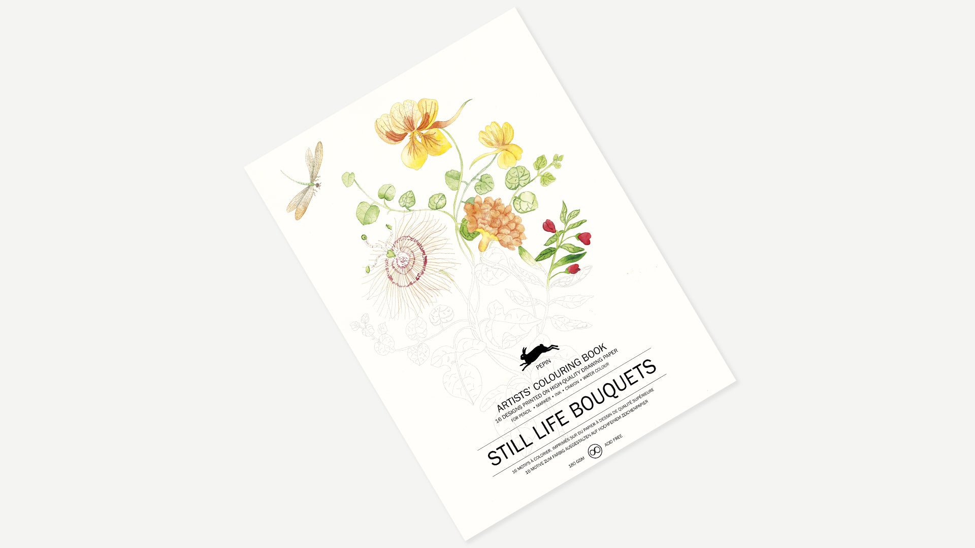 PEPIN Artists' Colouring Book Still Life Bouquets Default Title