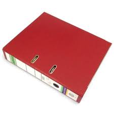 ABBA Colour Box File Red