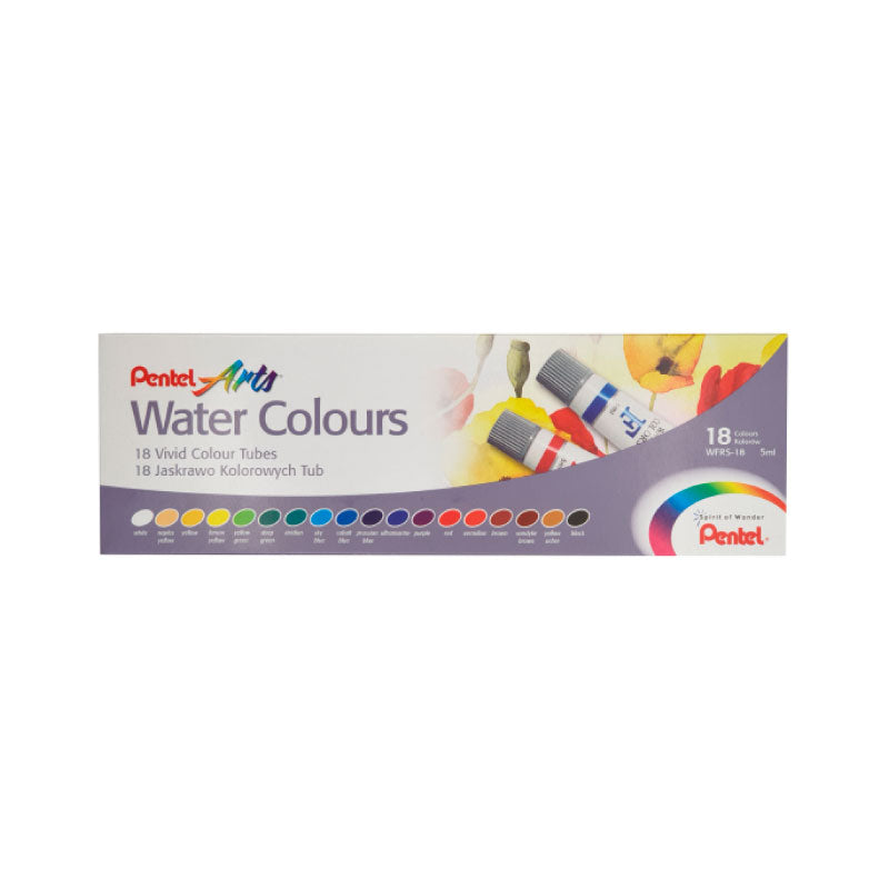 PENTEL Arts Watercolour 5ml-18 Cols