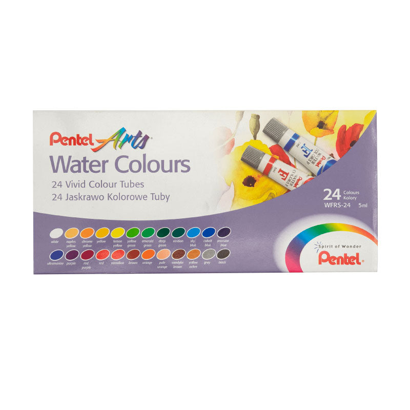 PENTEL Arts Watercolour 5ml-24 Cols