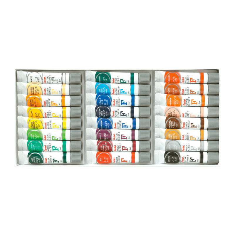 PENTEL Arts Watercolour 5ml-24 Cols