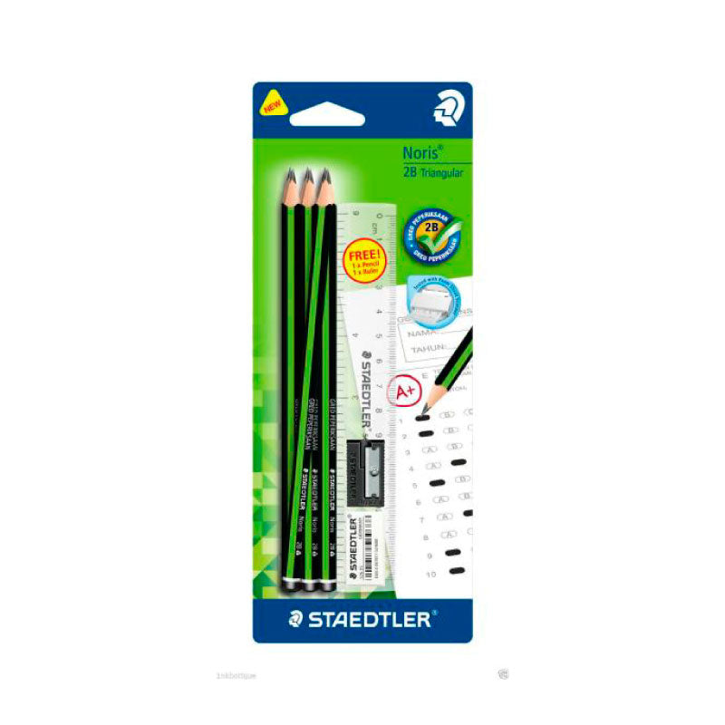 STAEDTLER Noris 2B Triangular 118 12s BC-Green