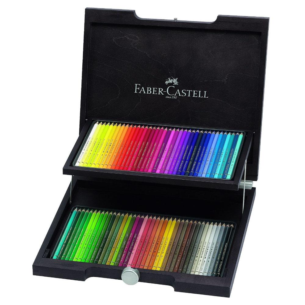 FABER-CASTELL Polychromos Colour Pencils Wooden Case of 72