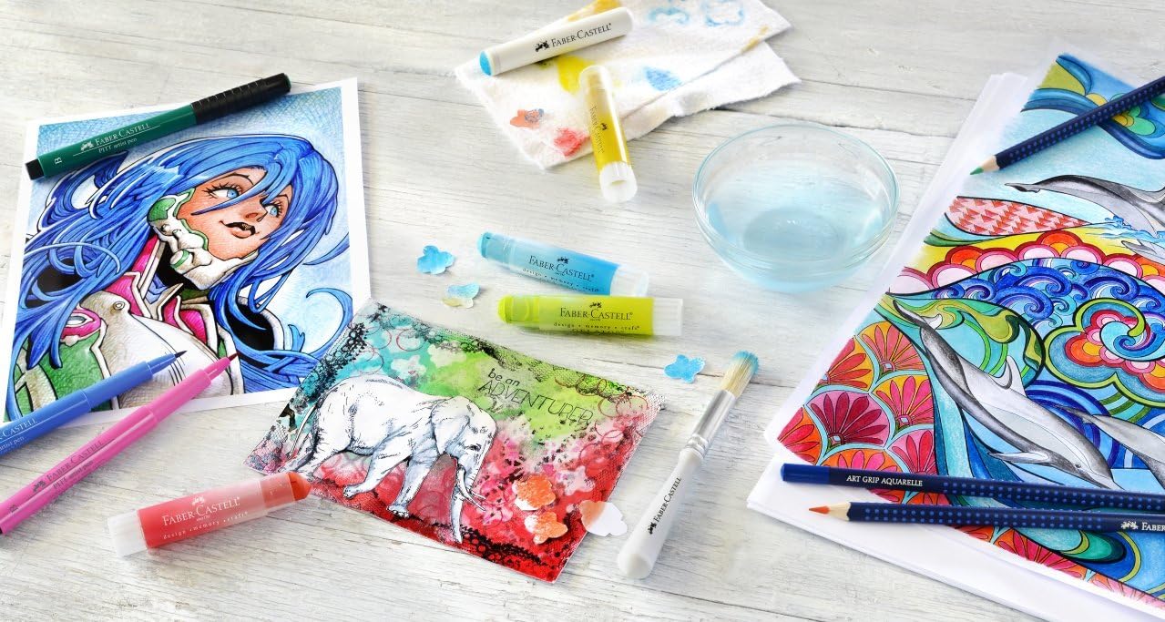 FABER-CASTELL Creative Studio Art Grip Aquarelle Tin of 60