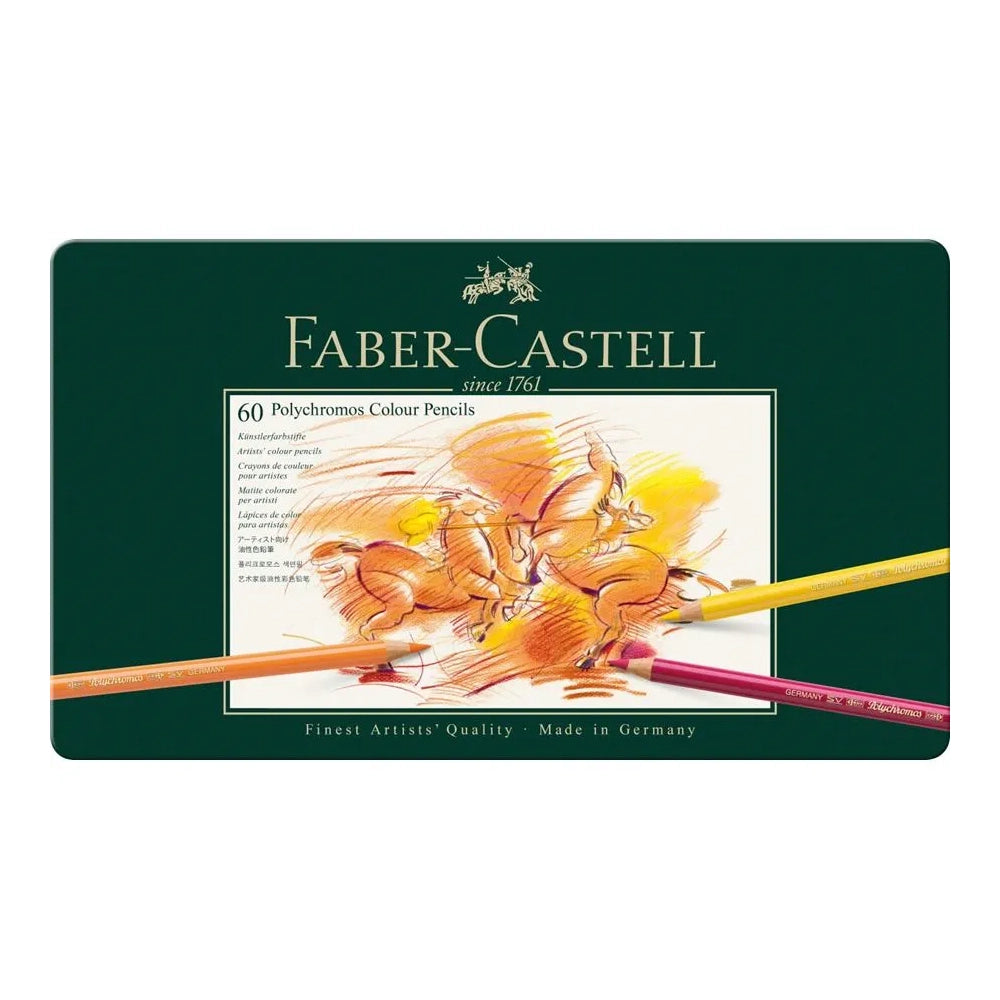 FABER-CASTELL Polychromos Colour Pencils Tin of 60 110060