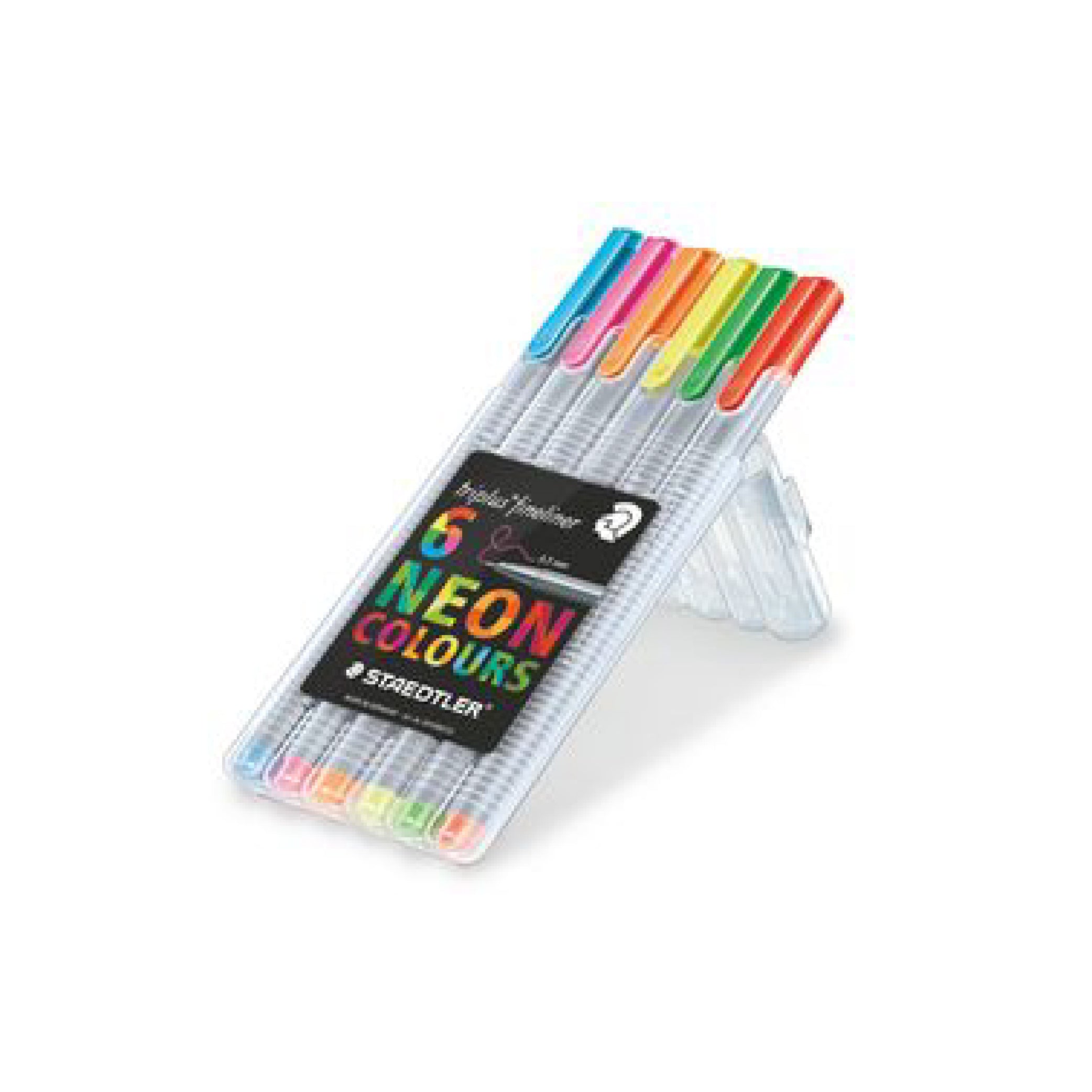 STAEDTLER triplus fineliner 334 6s Staed. Box Neon