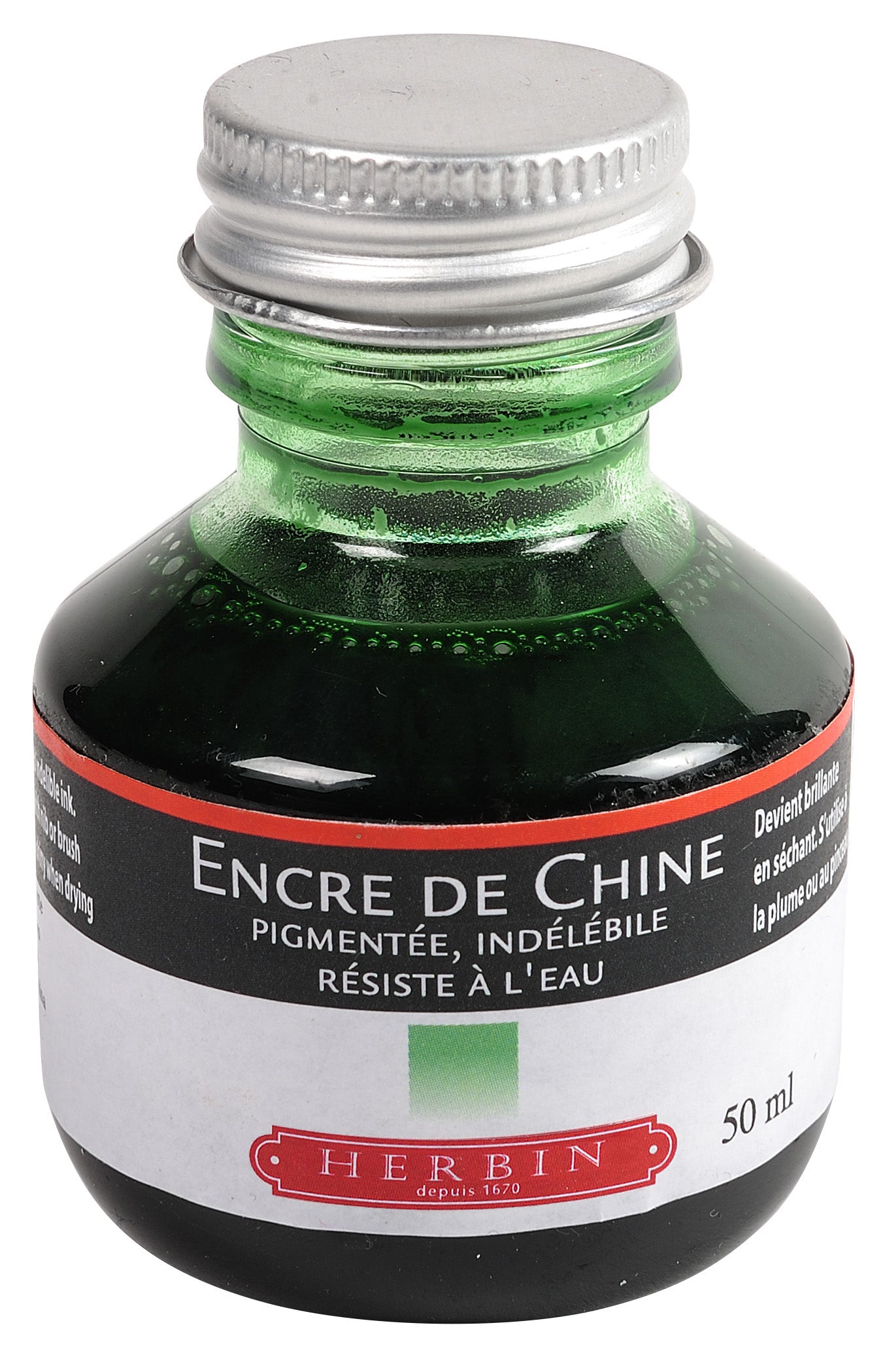 JACQUES HERBIN India Ink 50ml Green Default Title