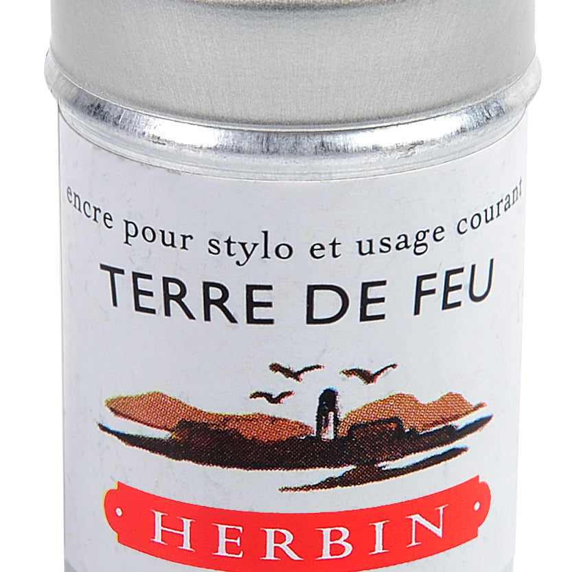 JACQUES HERBIN La Perle des Encres Ink Cartridges 6s Terre de Feu Default Title