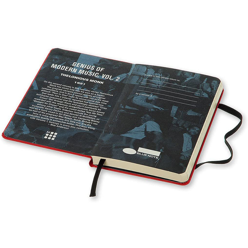 MOLESKINE LE Bluenote P Ruled Red 1213773