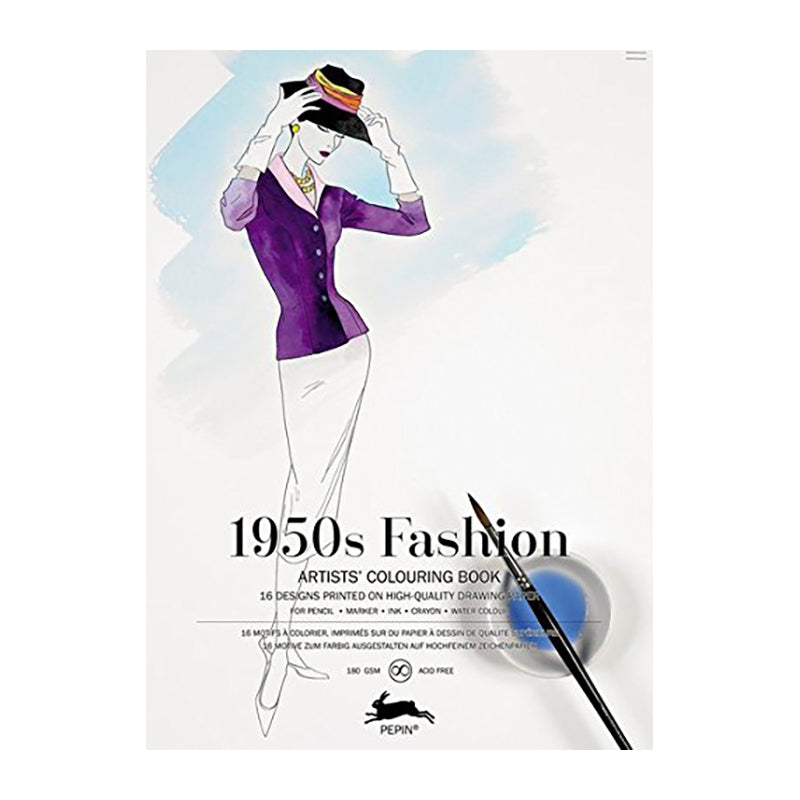 PEPIN Artists' Colouring Book 1950s Fashion