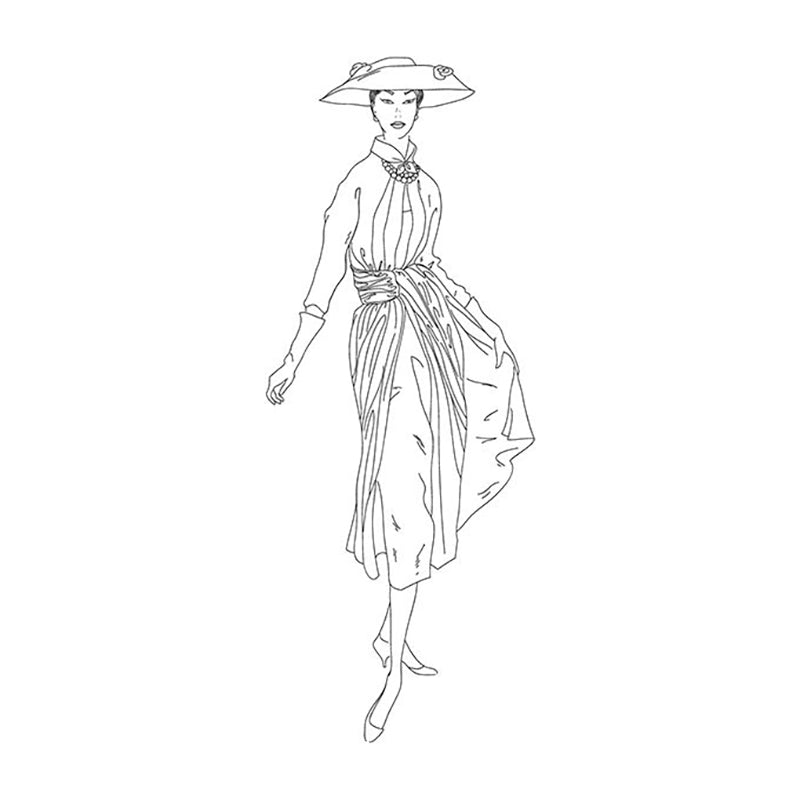 PEPIN Artists' Colouring Book 1950s Fashion