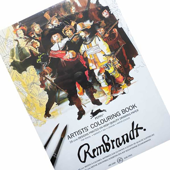 PEPIN Artists' Colouring Book Rembrandt Paintings