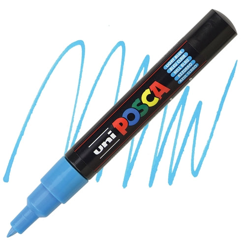 UNI POSCA Marker Extra Fine 0.7mm Light Blue