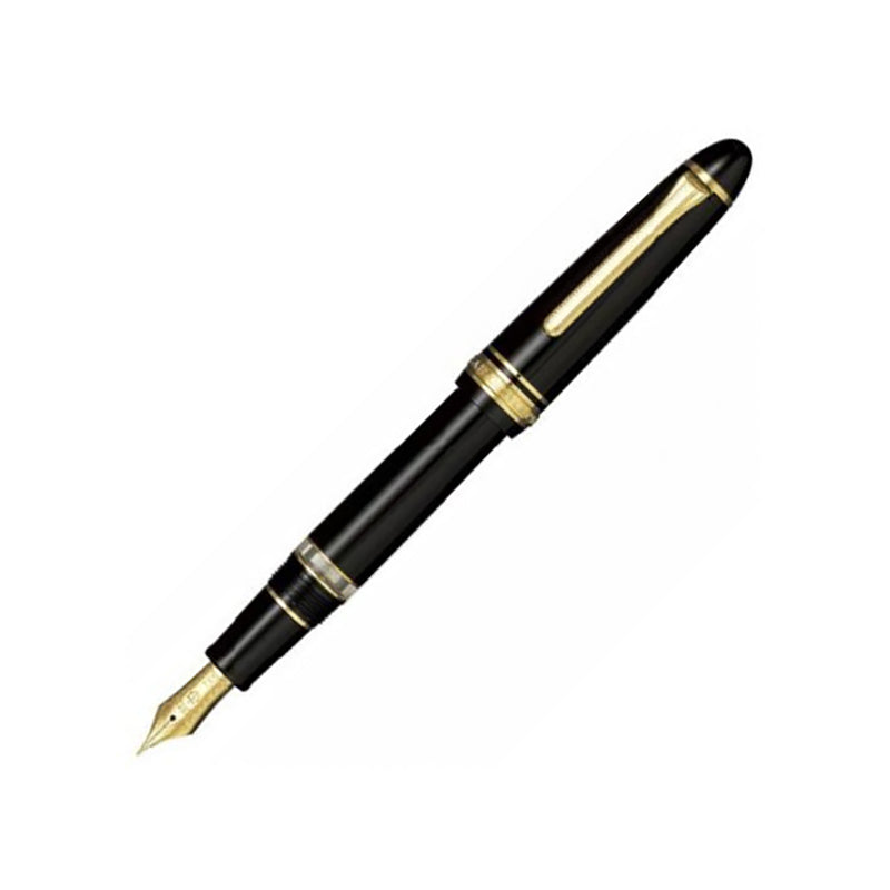 SAILOR 1911 Realo Fountain Pen-Medium Black-Gold Accent