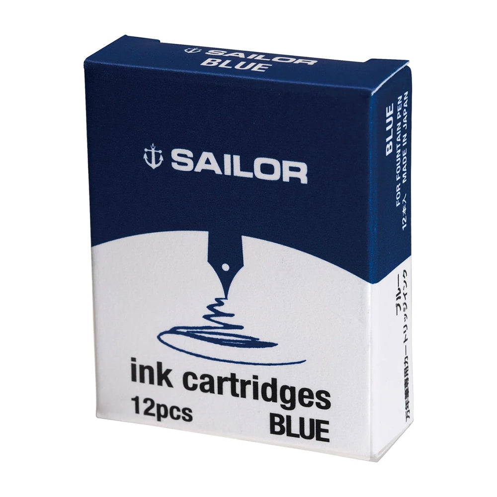 SAILOR Jentle Ink Cartridges 12/box Blue