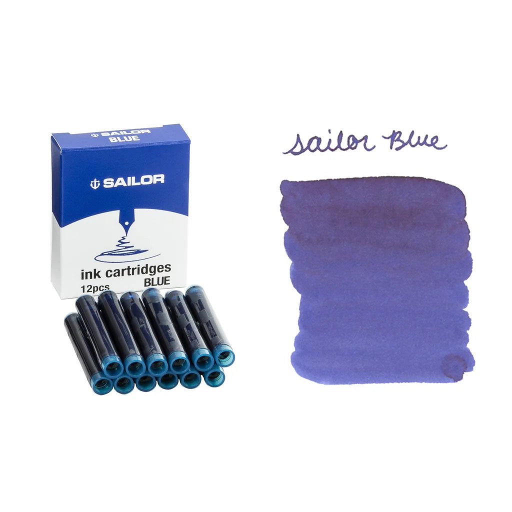 SAILOR Jentle Ink Cartridges 12/box Blue