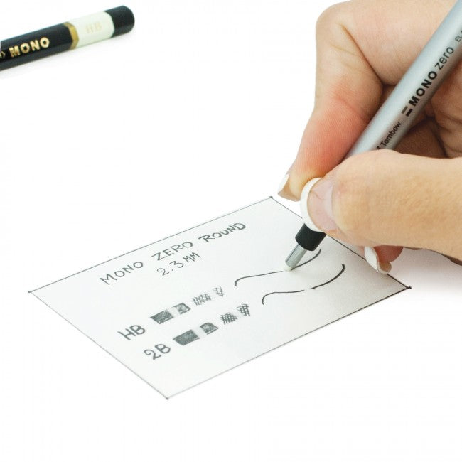 TOMBOW Mono Zero 2.3mm Circle Black Eraser